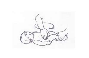 Massage the baby in 1-3 months
