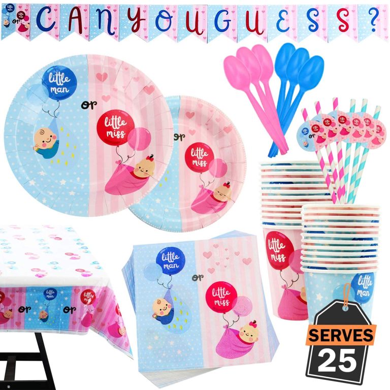 Gender Reveal Party Supplies Set